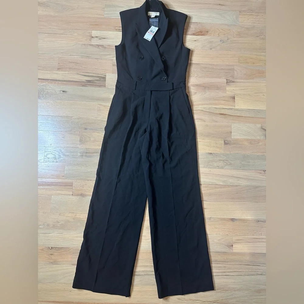 MICHAEL Michael Kors Black Sleeveless Jumpsuit - Picture 1 of 7